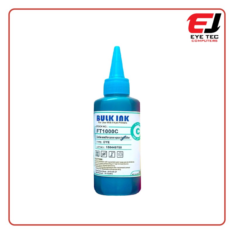 Bulk Ink FT1000BK Cyan