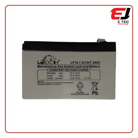 LEOCH 12V 7.2Ah UPS BATTERY