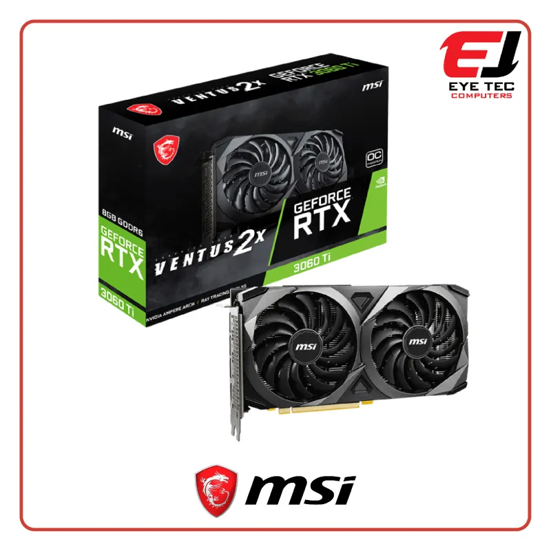 MSI GeForce RTX™ 3060 Ti VENTUS 2X 8G OCV1 LHR 8GB GDDR6 Graphic Card