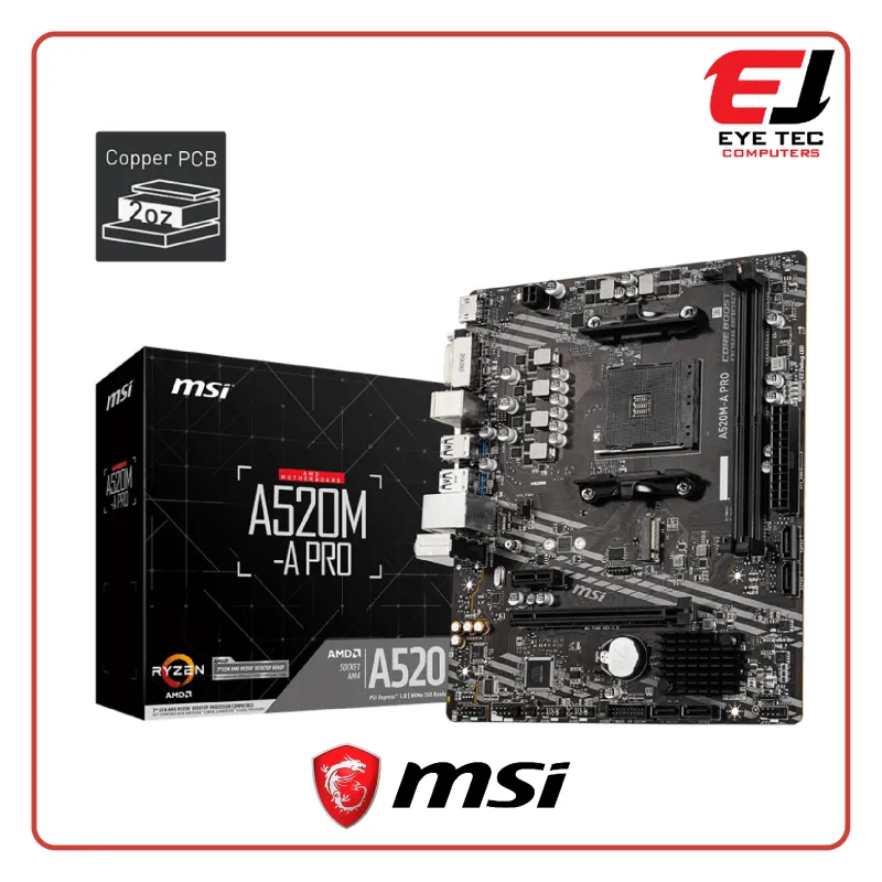 MSI A520M-A PRO Motherboard