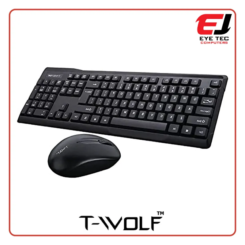 T-WOLF TF100 Wireless Keyboard & Mouse Combo