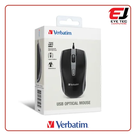 Verbatim 66513 USB Optical Wired Mouse