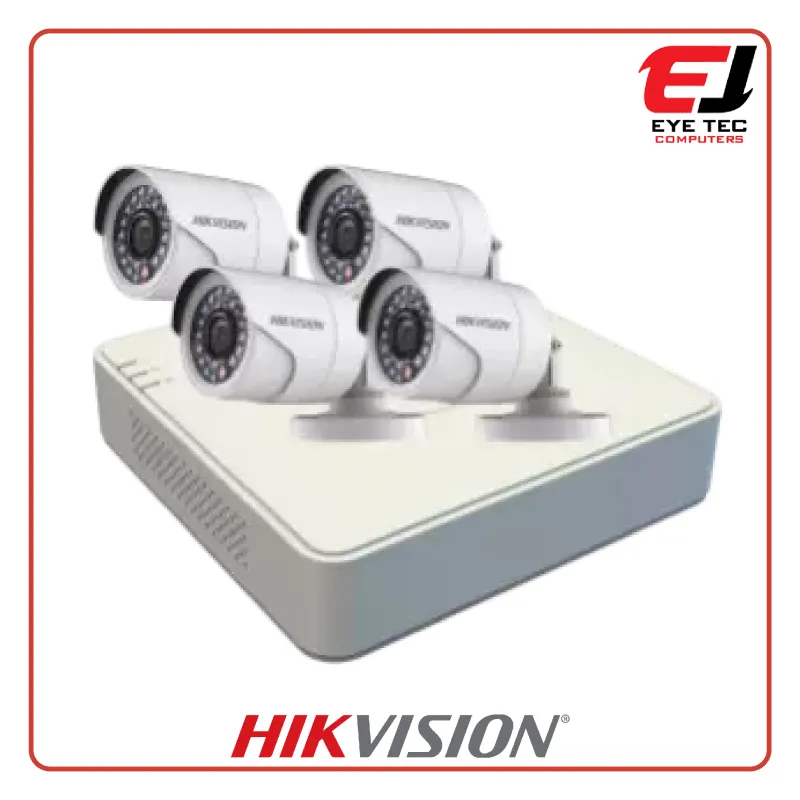 Hikvision DS-J142I/7104HQHI-K1+4CAM 4-ch H.265 2MP Bullet Kit