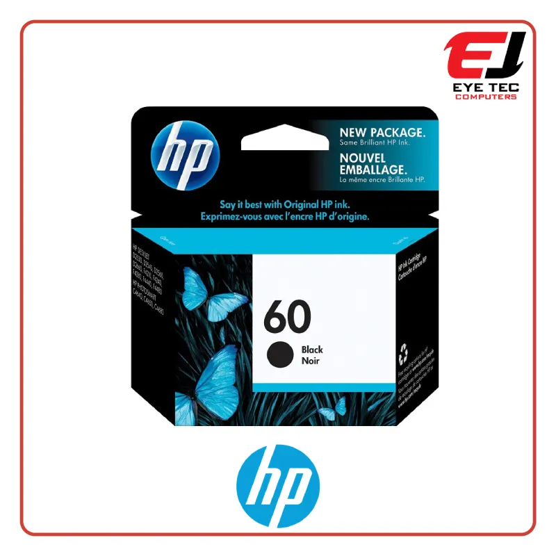 HP 60 Black Original Ink Cartridge