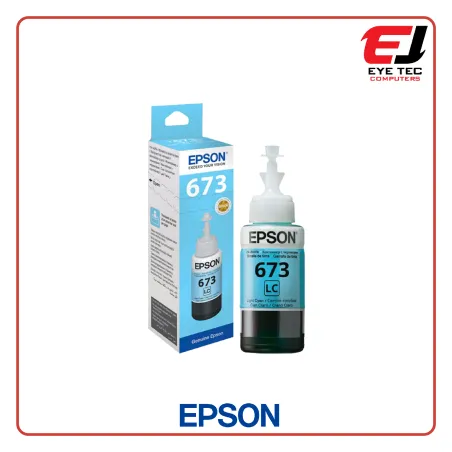 Epson T-673-5 Light Cyan Original Ink Bottle