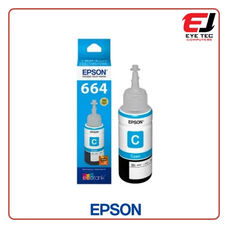 Epson T-664-2 Cyan Original Ink Bottle