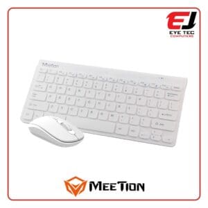 Meetion Mini 4000 2.4GHz Wireless White Mouse & Keyboard Combo