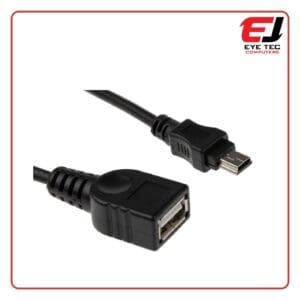 Mini USB to USB Female 1Feet Cable