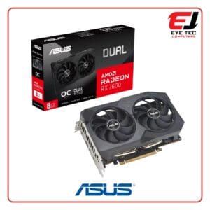 ASUS RADEON DUAL-RX7600-08-V2 8GB DDR6 GRAPHICS CARD