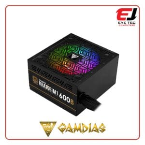 GAMDIAS KRATOS M1 600W ARGB 80 PLUS BRONZE PSU