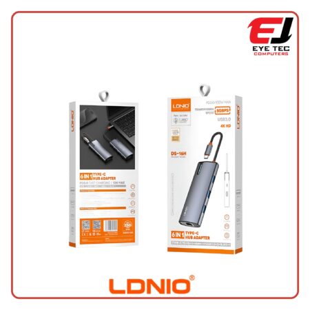 LDINO DS-16H 6 in 1 USB C Dock Station - Genuine